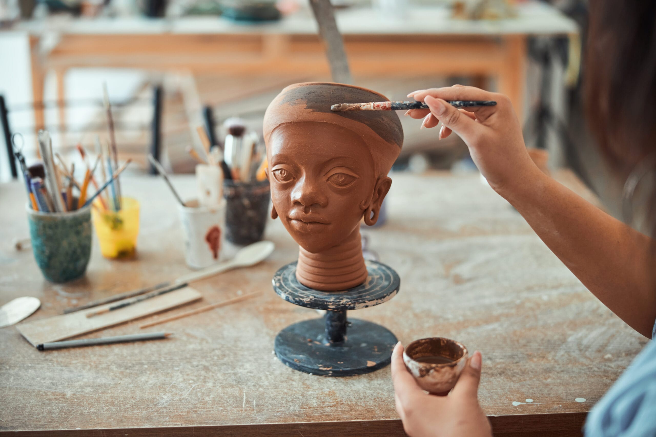 engobes et peinture céramique