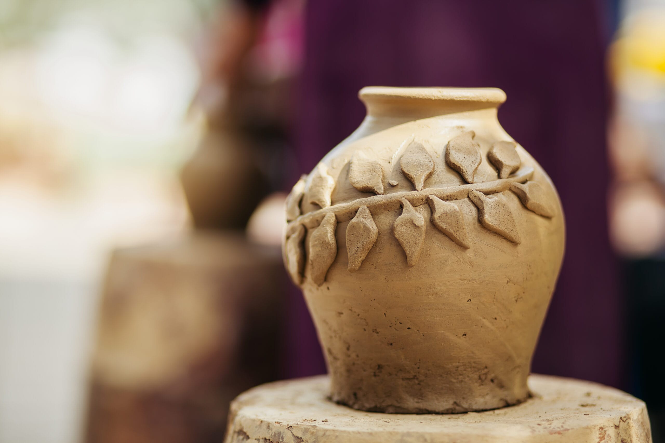vase grès brut